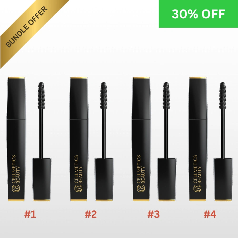 4 pcs Volumizing and Lengthening Mascara (Black)