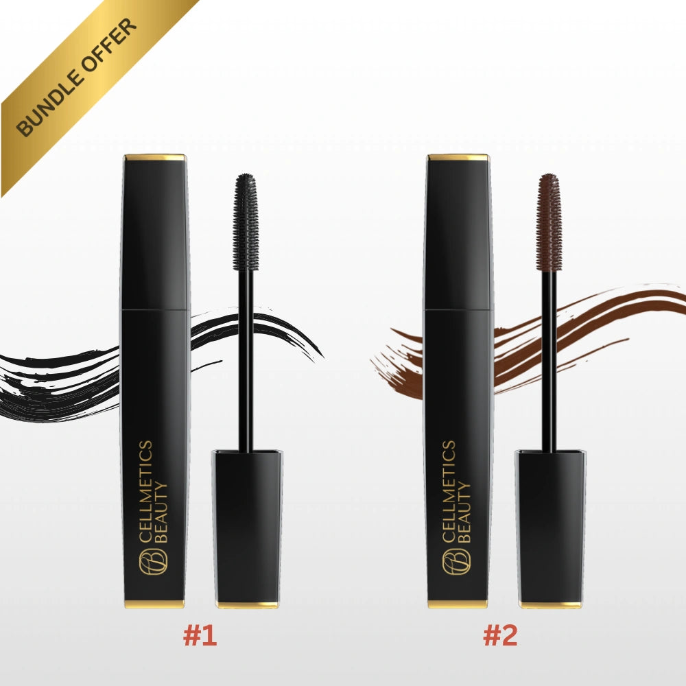 2 pcs Pro Age Volumizing & Lengthening Mascara (Black & Brown)
