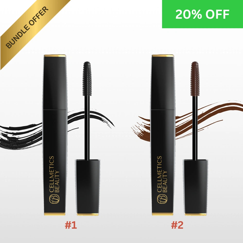 2 pcs Pro Age Volumizing & Lengthening Mascara (Black & Brown)