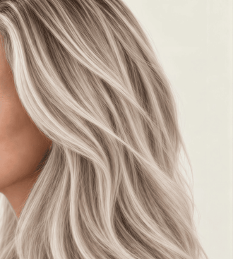 Ash blonde, silver or white